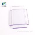 Service de coupe Feuille anti-rayures en polycarbonate solide transparent